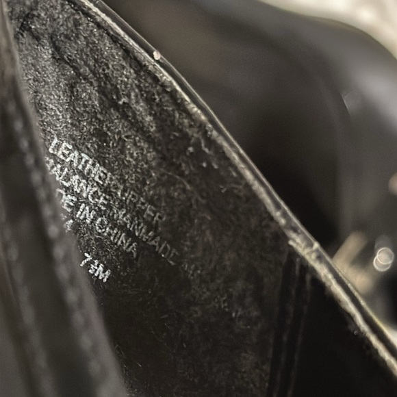 Size 7.5 Maripe black heels, peep toe, silver buckle - Picture 5 of 8